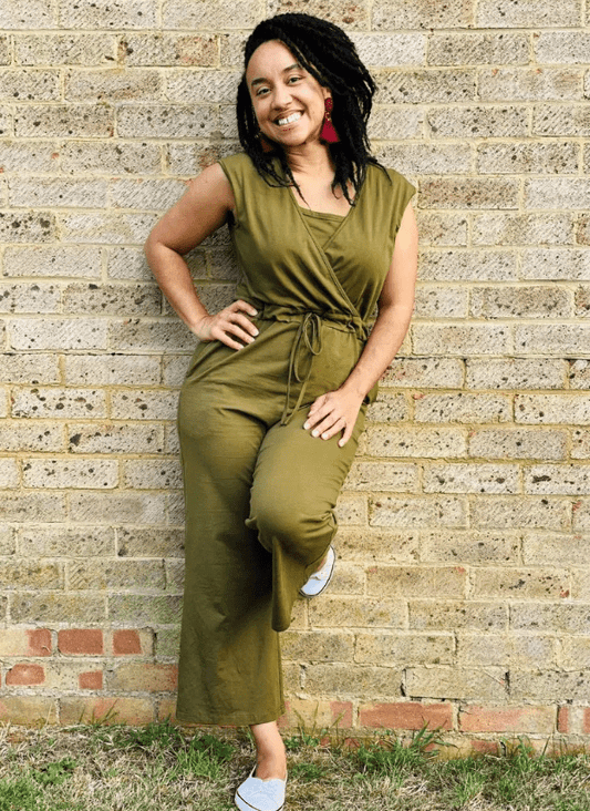 Khaki Green Breastfeeding Jumpsuit - maidwellway