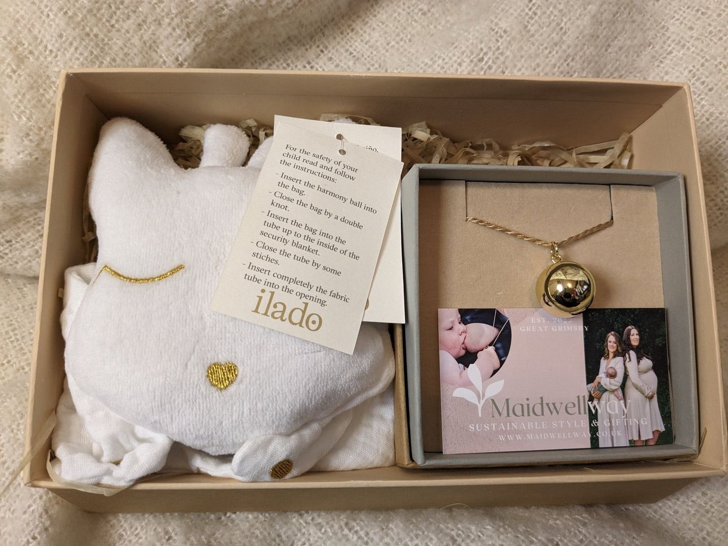 Pregnancy Necklace, Harmony Ball Necklace Gift Box - maidwellway