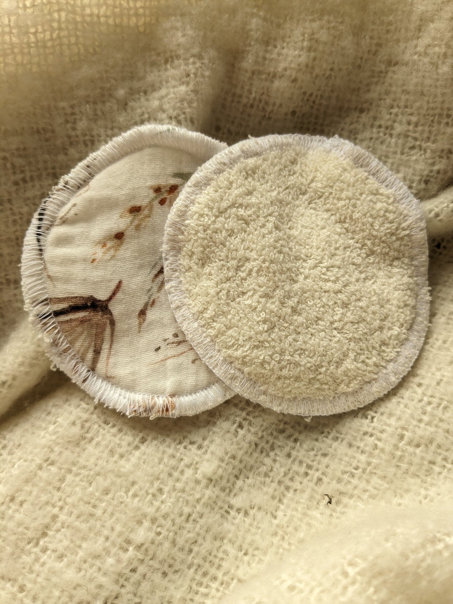 Reusable Organic Cotton Breast Pads Autumn Flowers - maidwellway