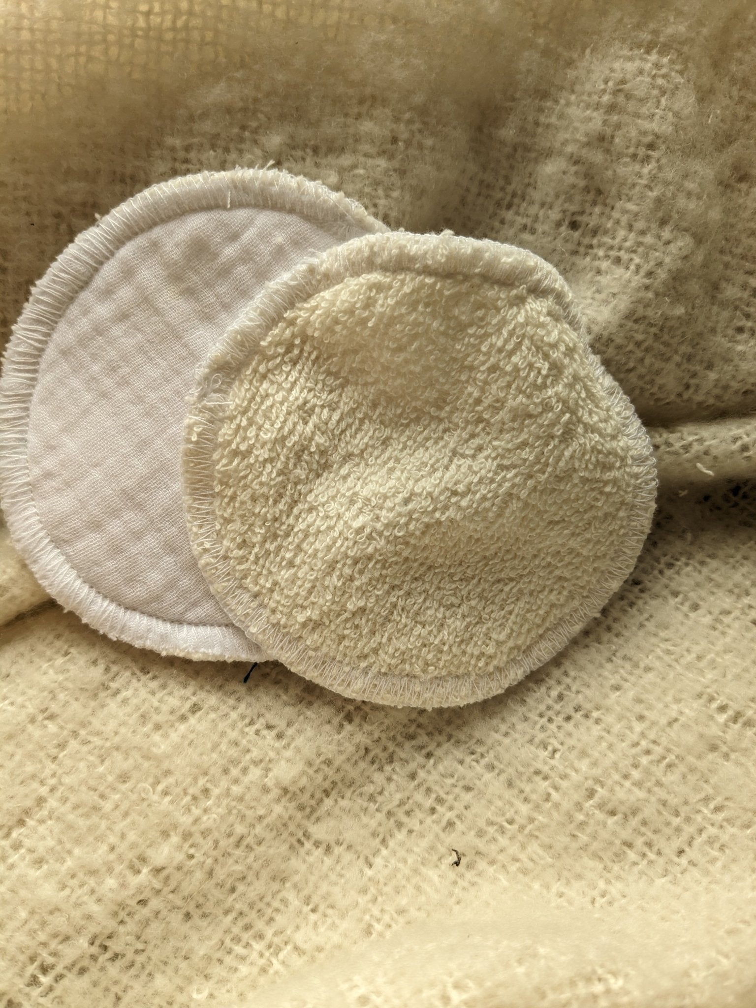 Reusable White Organic Cotton Breast Pads - maidwellway