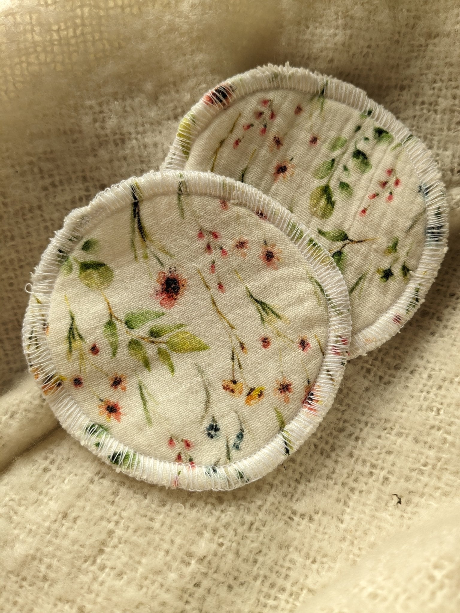 Reusable Wildflower Organic Cotton Breast Pads - maidwellway